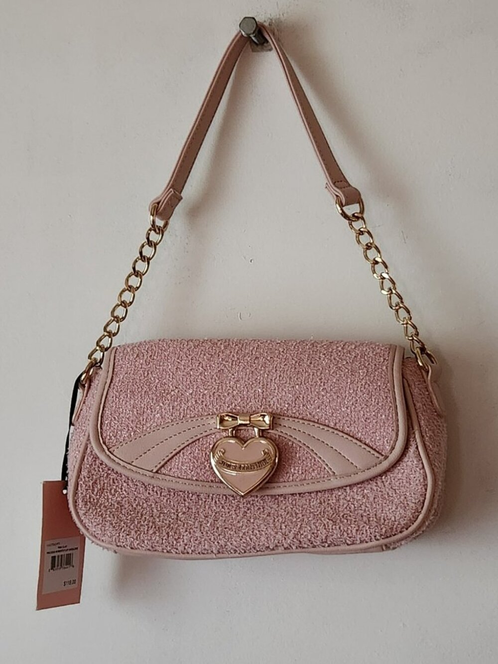 Juicy Couture shoulder bag pink Precious Moments NWT
